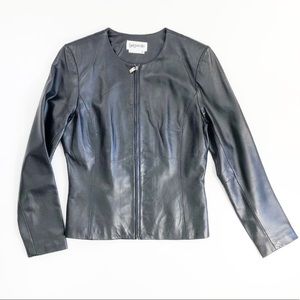 Genuine Leather Moto Jacket